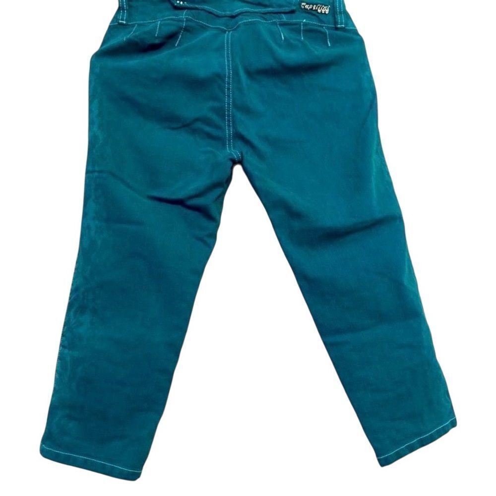 Capellini Women’s Turquoise Stretch Crop Pant Size 7 - Picture 5 of 12